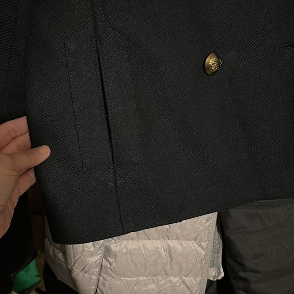 Banana Republic Classic Navy Pea Coat NWOT - Picture 4 of 12